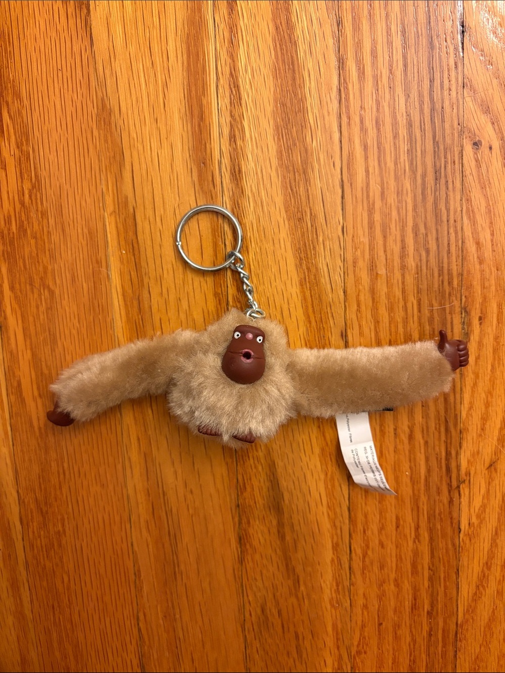Kipling Brown Plush Monkey Keychain